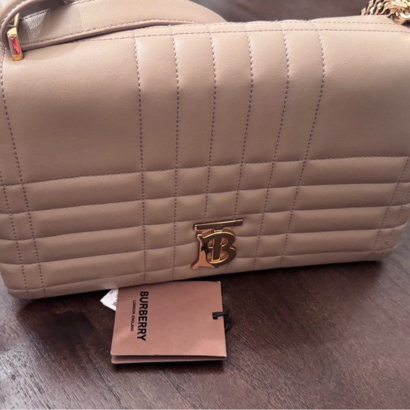 Burberry Tan Quilted Crossbody Bag - Picture 9 of 16